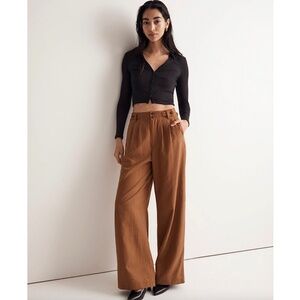 MADEWELL The Harlow Wide-Leg Pants Acorn Brown